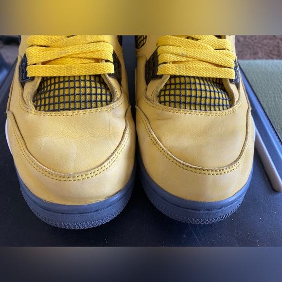 Jordan Shoes Preowned Nike Air Jordan 4 Retro Lightning Size 2 Basketball Shoes Poshmark